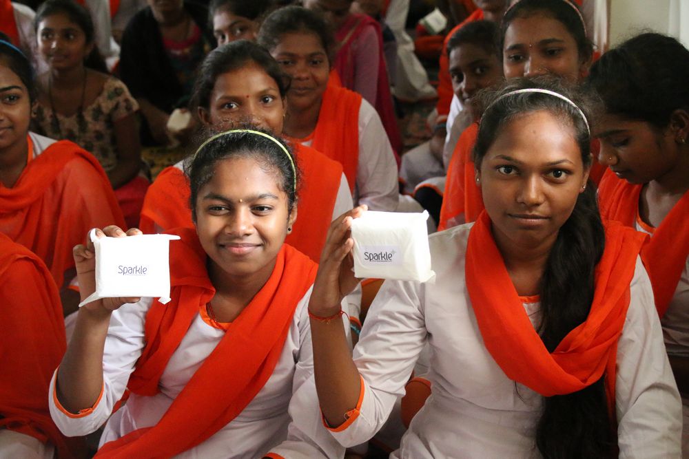 Jagruti Madhyamik Kanya Chhatralaya - Menstrual health awareness and sanitary pads distribution program - United World Foundation