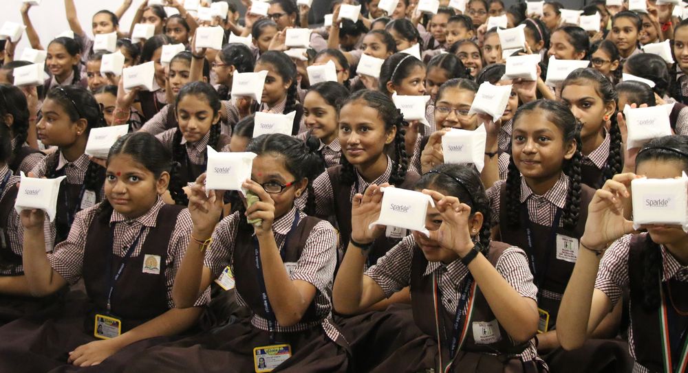 Hari Om School - Menstrual health awareness and sanitary pads distribution program - United World Foundation